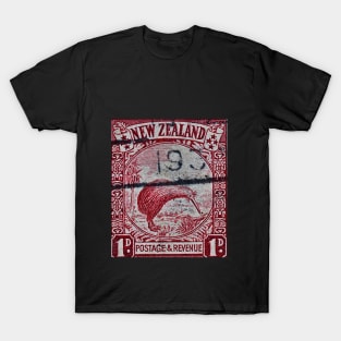 1935 New Zealand Stamp - Brown Kiwi T-Shirt